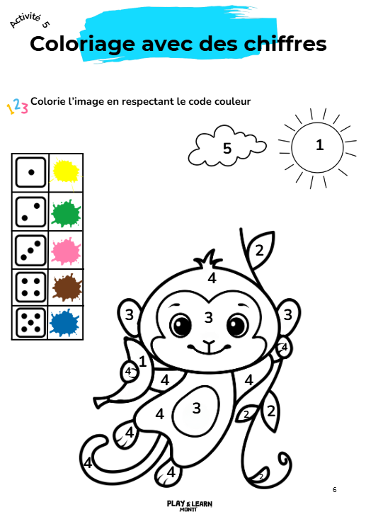 Cahier de vacances pour les 3-4 ans