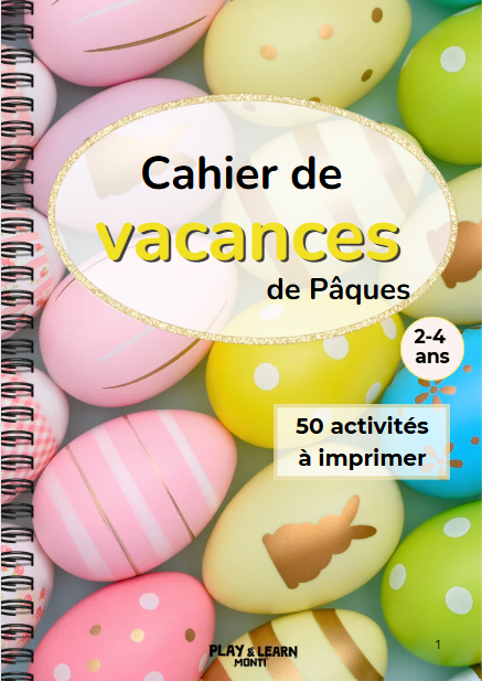 Cahier de vacances Pâques - 2-4 ans