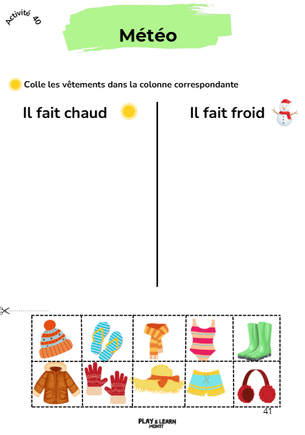 Cahier de vacances Mer- 2-3 ans