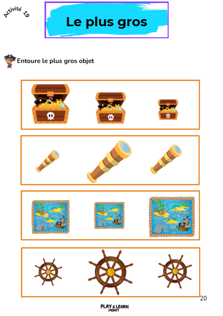 Cahier de vacances Mer- 2-3 ans