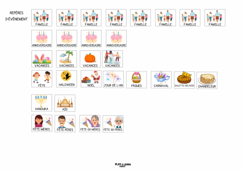 semainier visuel 2 Le semainier pour enfants