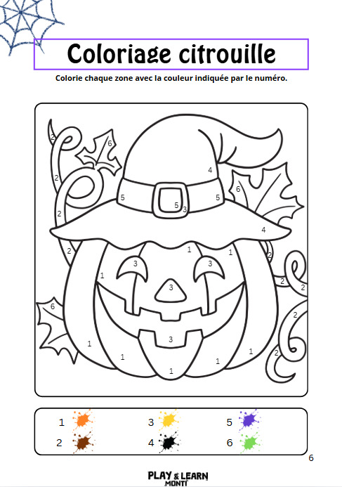 Cahier de vacances Halloween- 3-5ans
