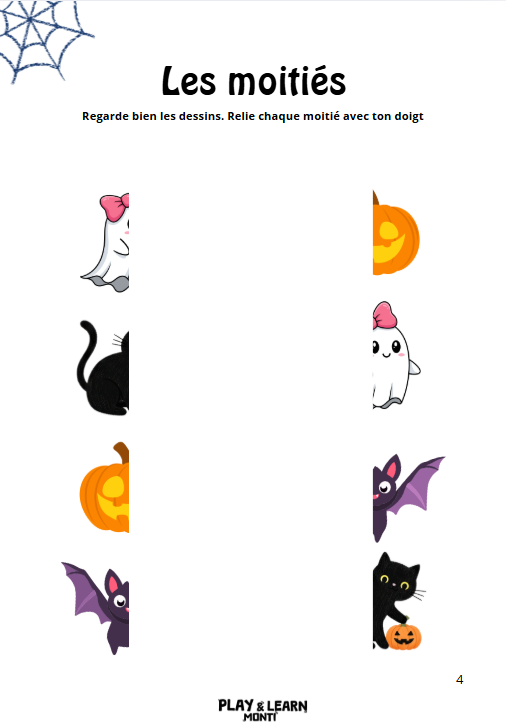 Cahier de vacances Halloween 2-3 ans