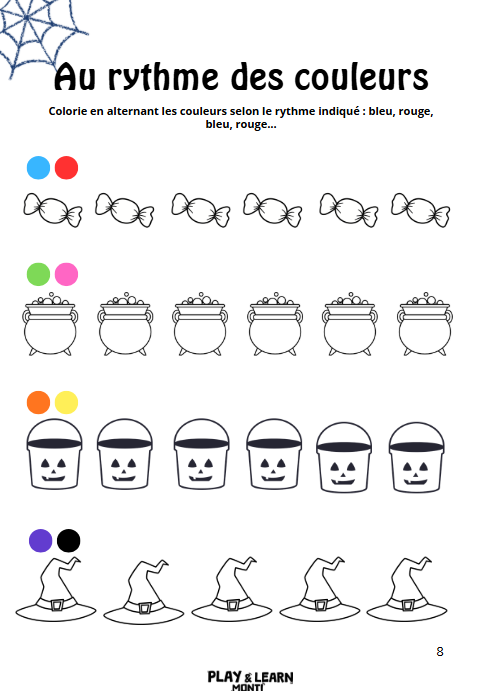 Cahier de vacances Halloween- 3-5ans