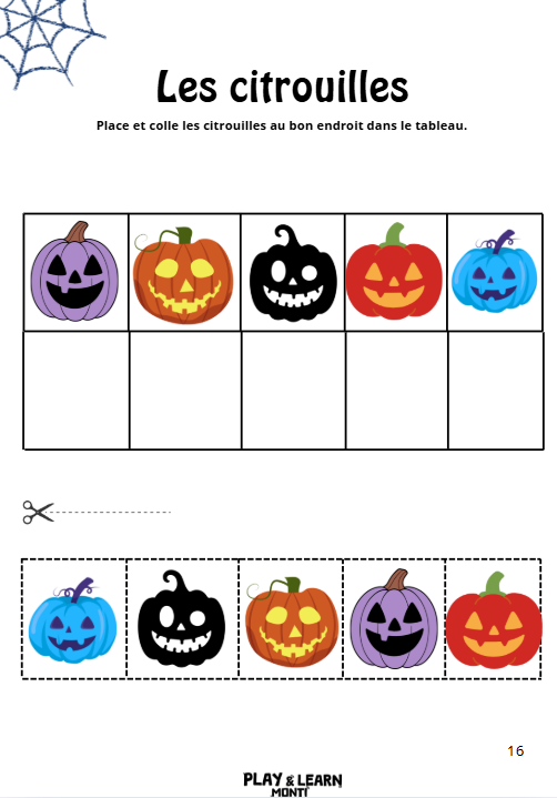 Cahier de vacances Halloween 2-3 ans
