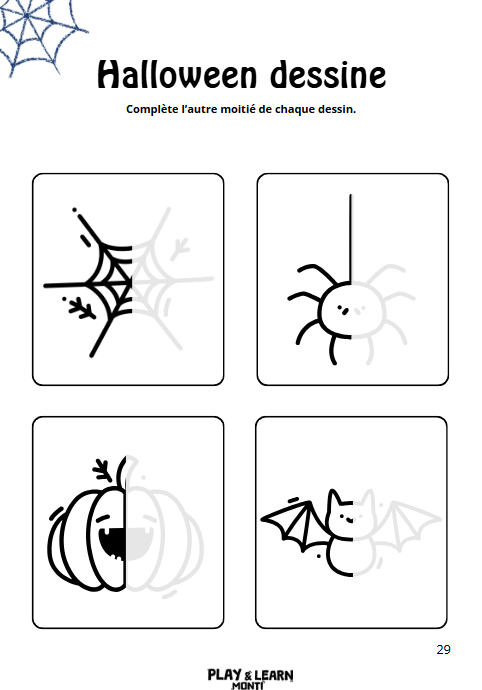Cahier de vacances Halloween- 3-5ans