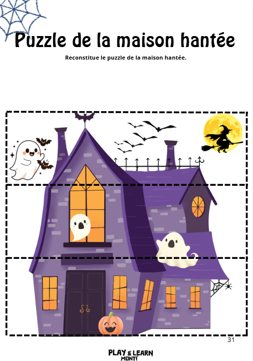 Cahier de vacances Halloween 2-3 ans
