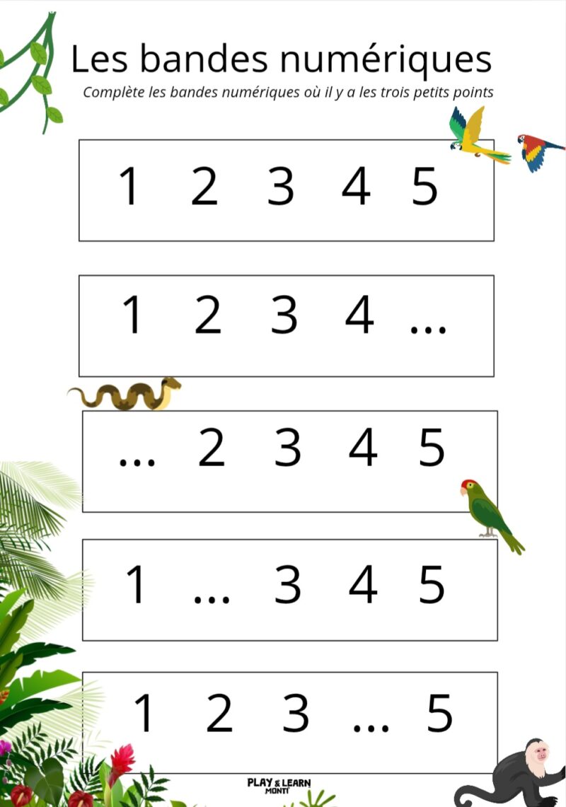 Apprendre les chiffres de 1 à 10