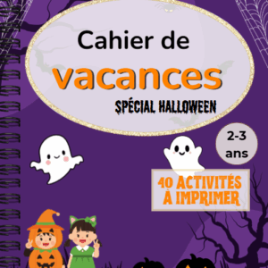 Cahier de vacances Halloween 2-3 ans