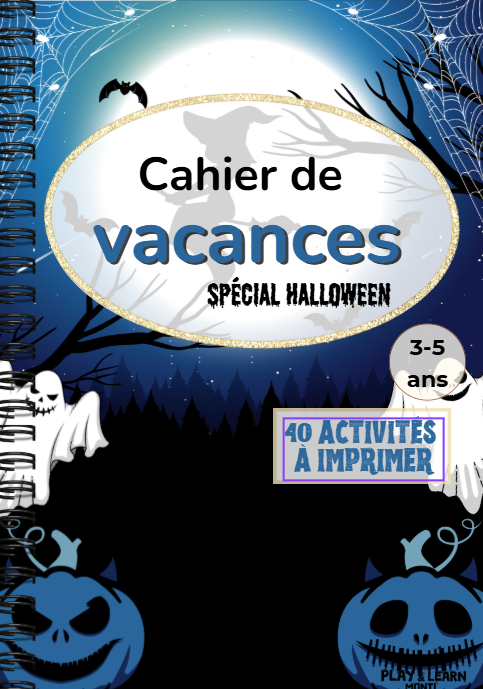 Cahier de vacances Halloween- 3-5ans
