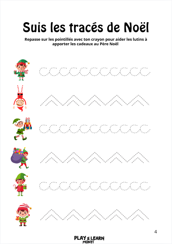 Cahier de vacances de Noël 3-6 ans