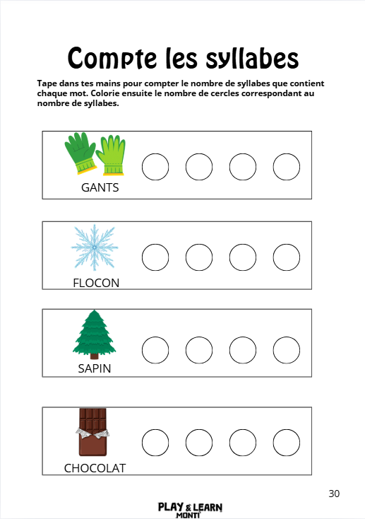 hiver 3 Cahier de vacances d'hiver 3-5 ans