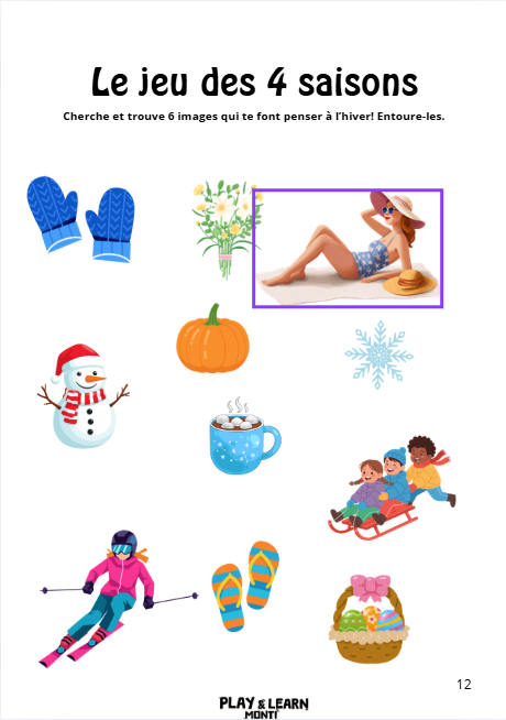 hiver1 Cahier de vacances d'hiver 3-5 ans