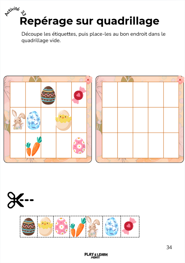Cahier de vacances Pâques 4-6 ans