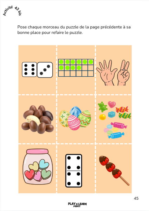 Cahier de vacances Pâques 4-6 ans