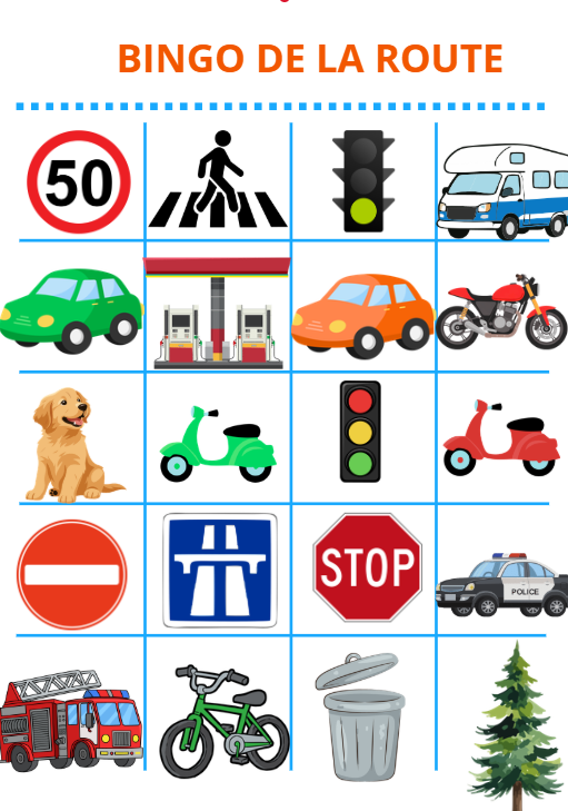 bingo 2 Bingo de la route