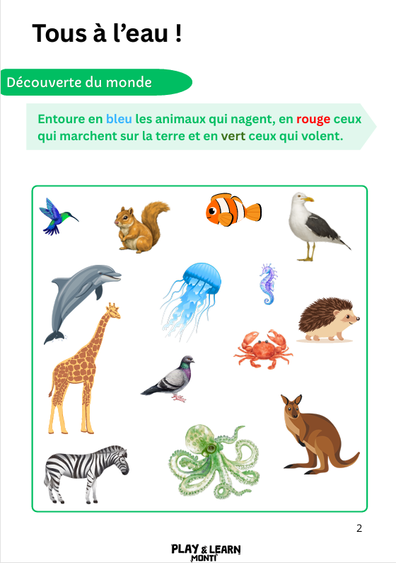 MS vers GGSSS Cahier de vacances d'Été - MS vers GS