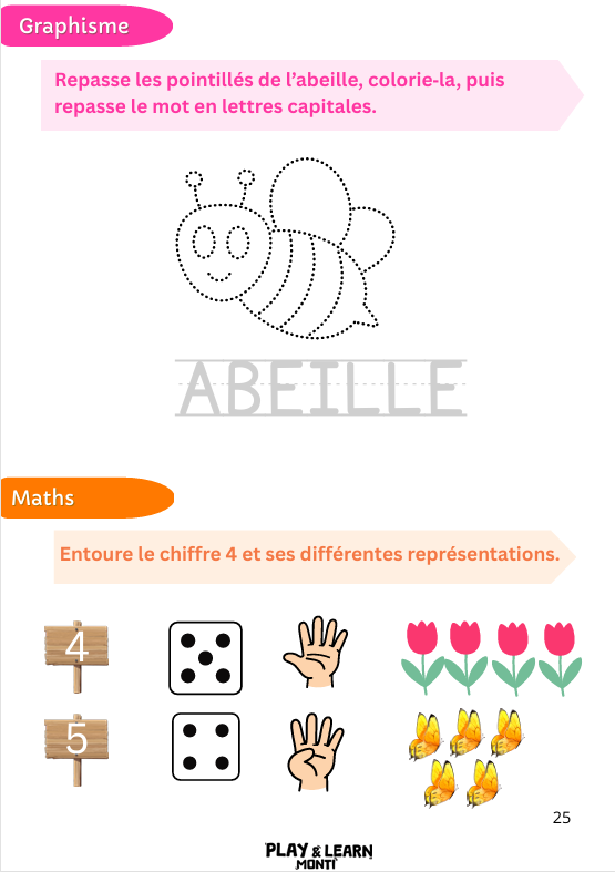 PS VERS MSSSSSSS Cahier de vacances d'Été - PS vers MS