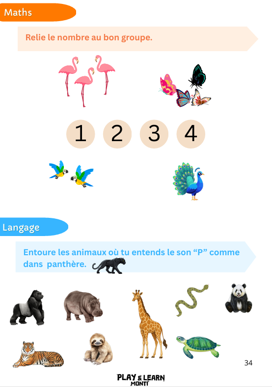 ps vers mmssss Cahier de vacances d'Été - PS vers MS