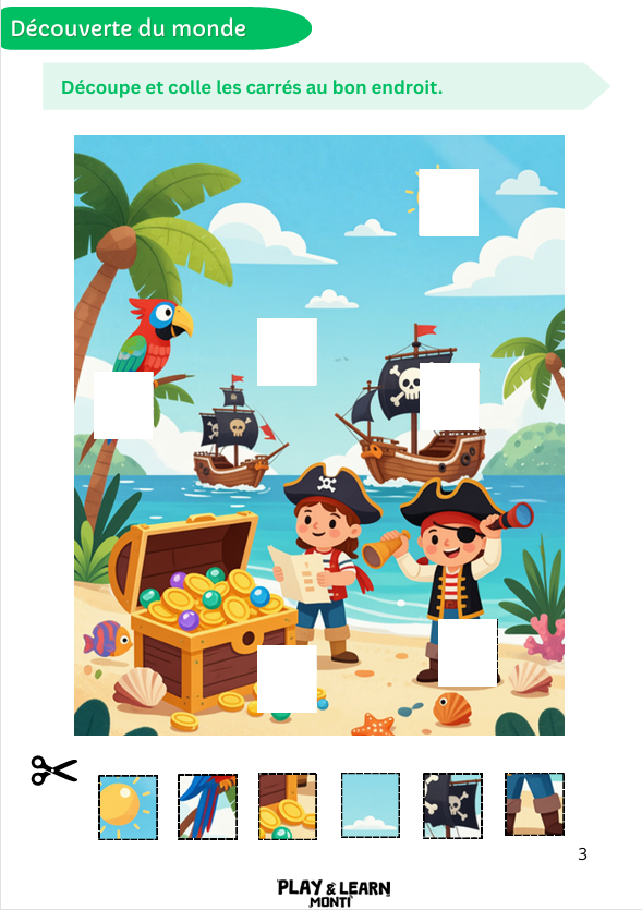 ps vers mss Cahier de vacances d'Été - PS vers MS